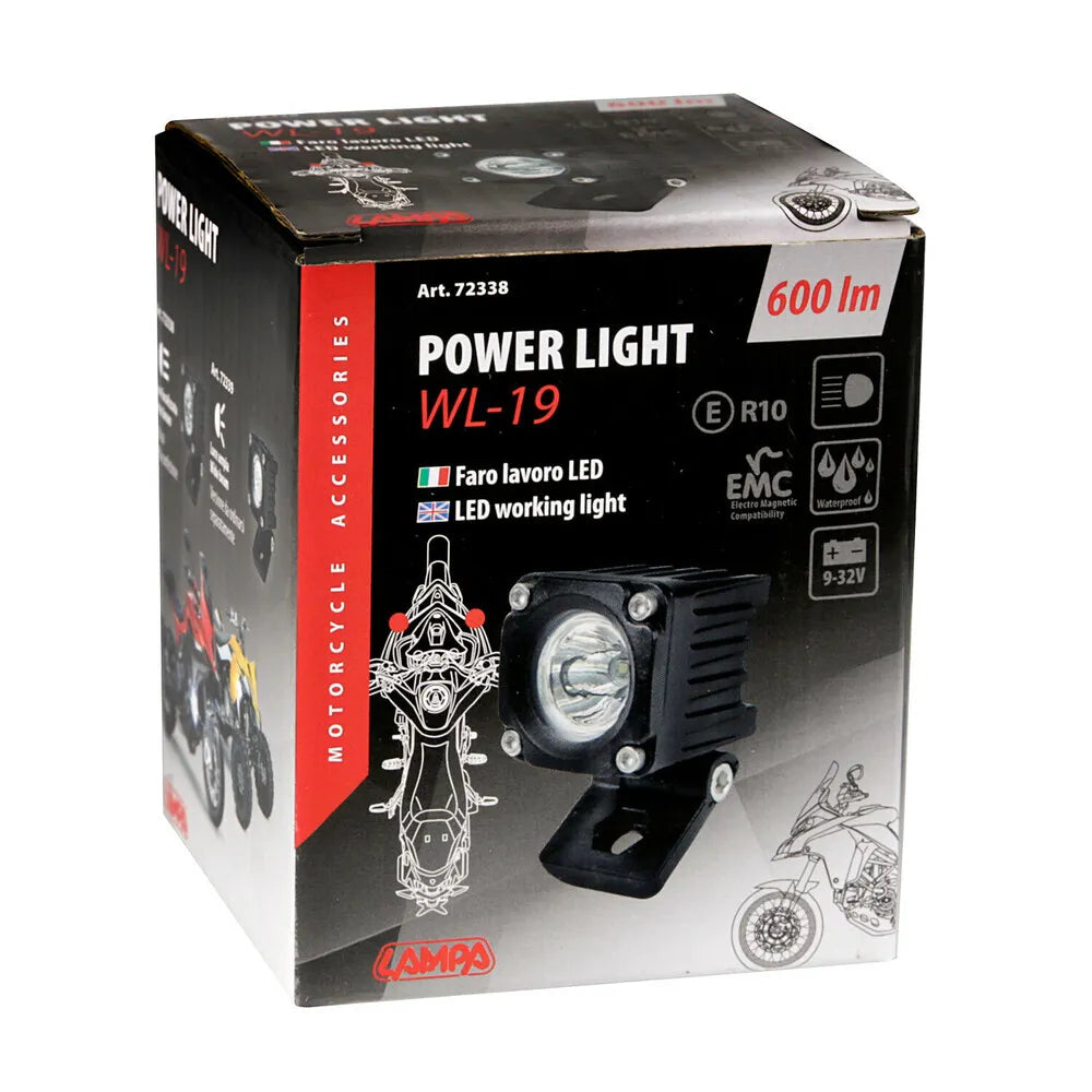 FOG LIGHT LAMP WL-19, AUXILIARY LIGHT, 1 LED – 9/32V 72338
