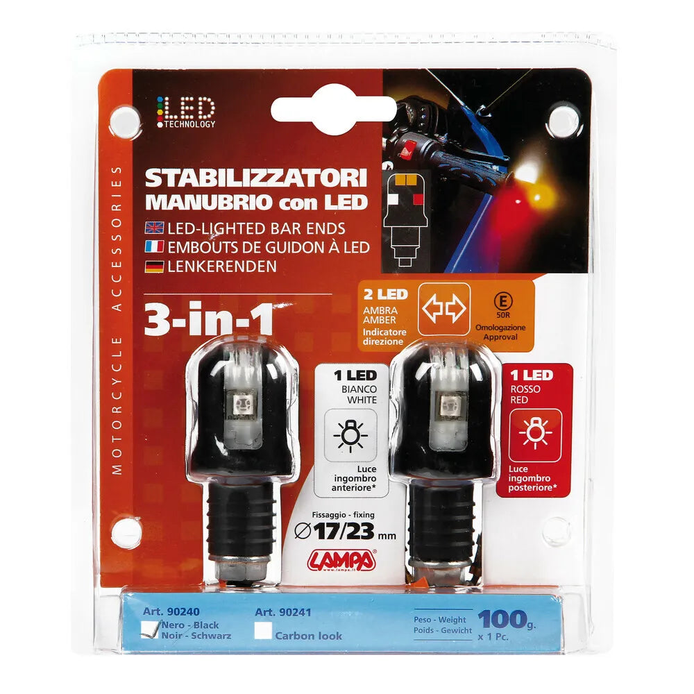 Posūkiai į vairo galus LED Lampa Led-lighted bar ends 90240