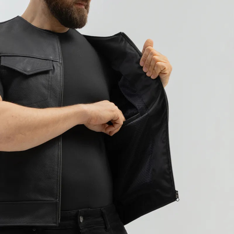 Broger BLADE LV – leather motorcycle vest