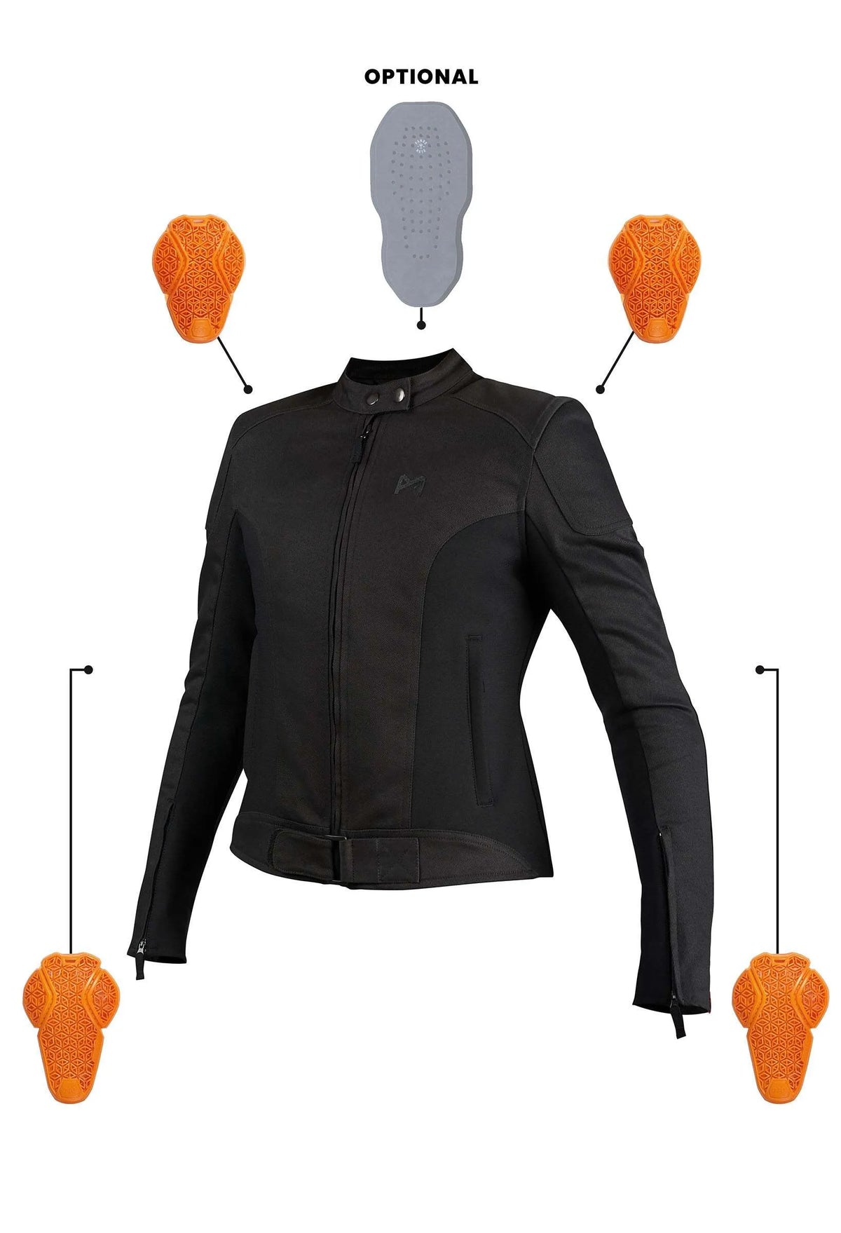LUNA BLACK AAA - Light-weight womens summer jacket