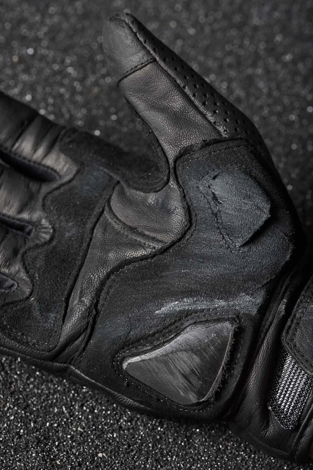 ONYX BLACK 02 – odinės motociklininko pirštinės