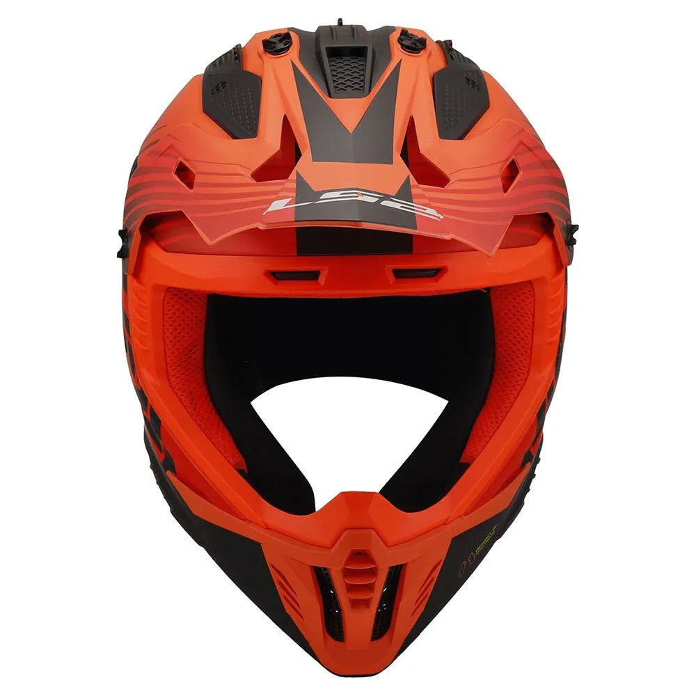LS2 FAST II DUCK MH-V Orange Red