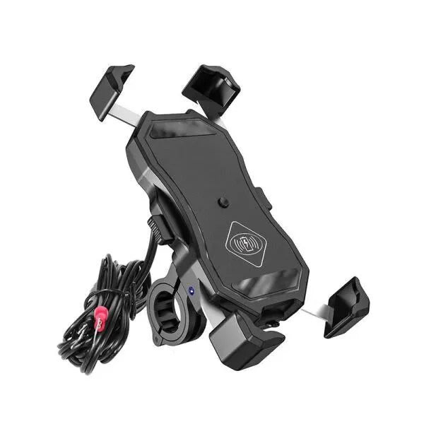 Motorcycle Phone Holder with Wireless Charger and Fast USB - R13W UCH000171