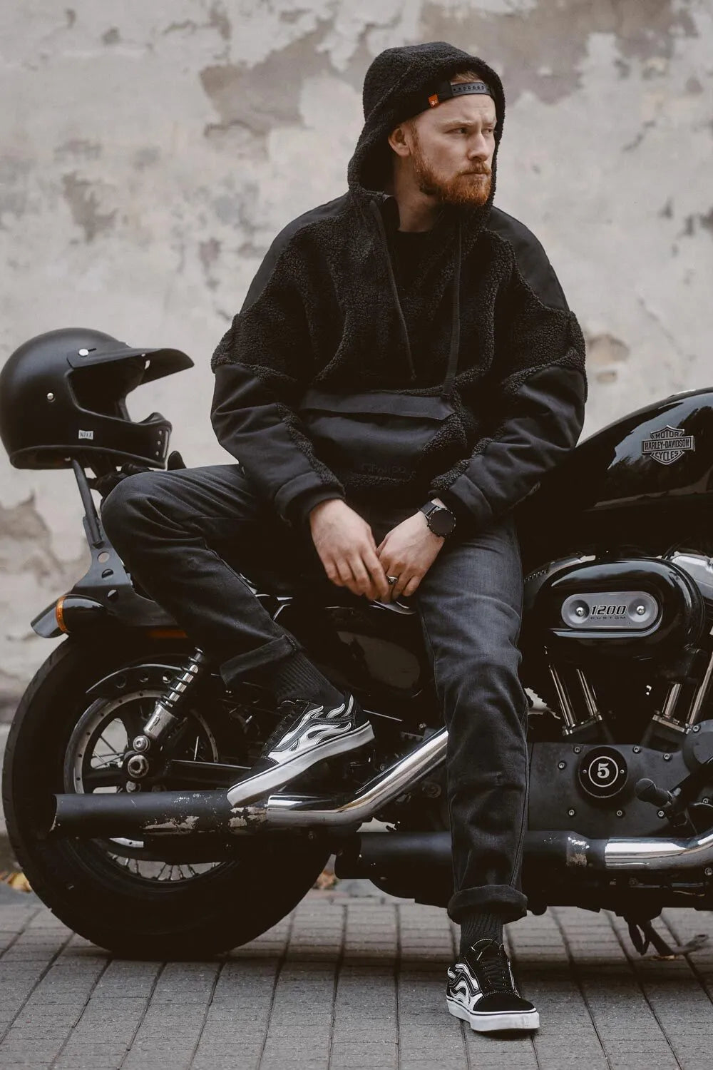 ROBBY SLIM BLACK – vyriški siauro kirpimo motociklininko džinsai iš Cordura®