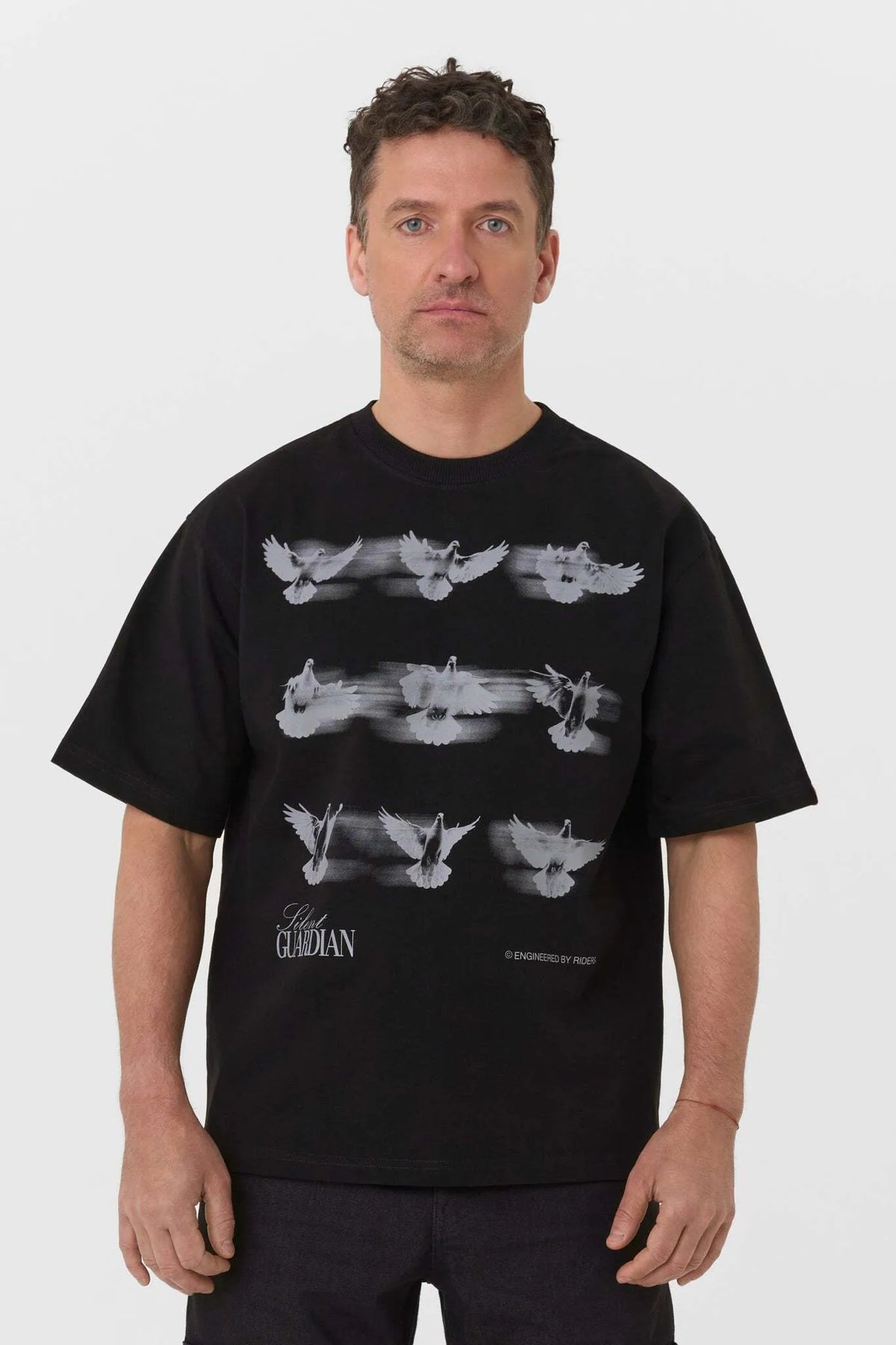LUKE SILENT GUARDIAN – laisvo silueto marškinėliai motociklininkams, unisex