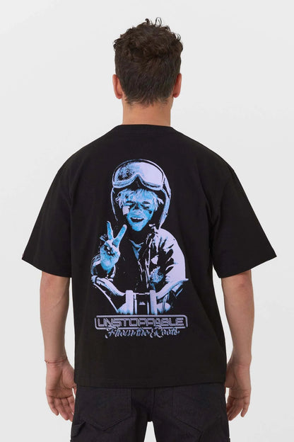LUKE ROOTS – laisvo kirpimo marškinėliai motociklininkams, unisex