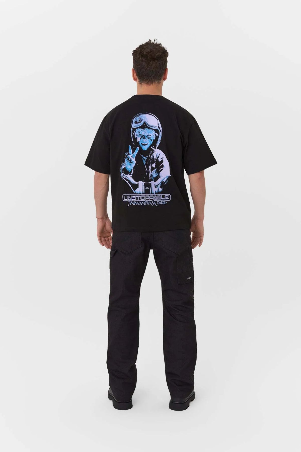 LUKE ROOTS – laisvo kirpimo marškinėliai motociklininkams, unisex
