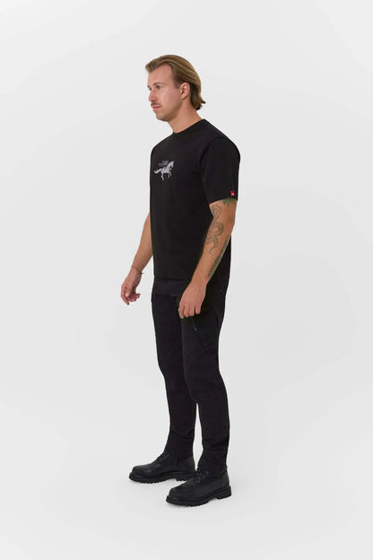 LUKE CONTROLLED CHAOS – oversized marškinėliai motociklininkams, unisex