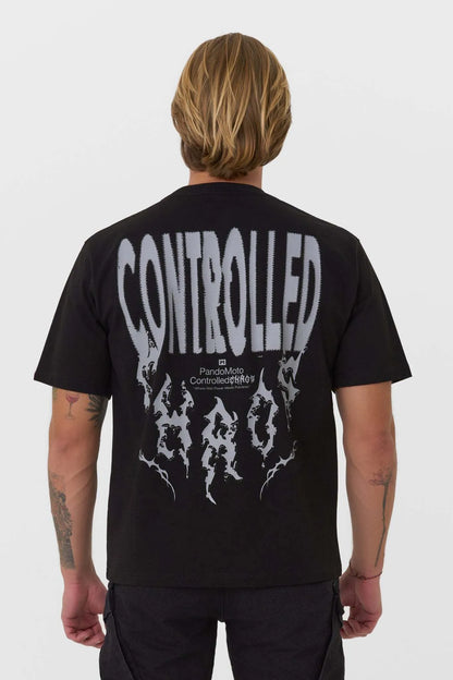 LUKE CONTROLLED CHAOS – oversized marškinėliai motociklininkams, unisex