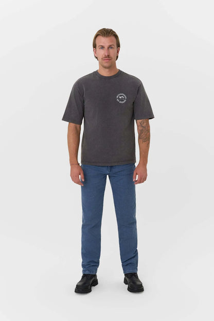 ALEX ORIGINS - ACID Washed Oversized T-Shirt for Bikers, Unisex