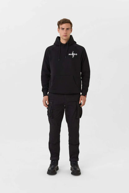 MAX PAIN BLACK – padidinto kirpimo džemperis motociklininkams, unisex