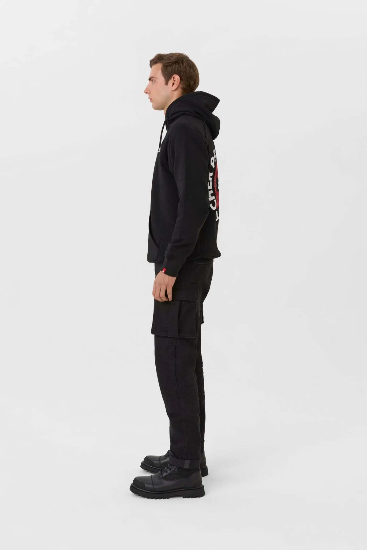 MAX PAIN BLACK – padidinto kirpimo džemperis motociklininkams, unisex