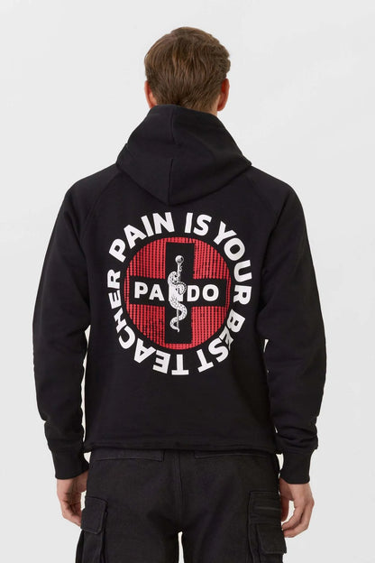 MAX PAIN BLACK – padidinto kirpimo džemperis motociklininkams, unisex