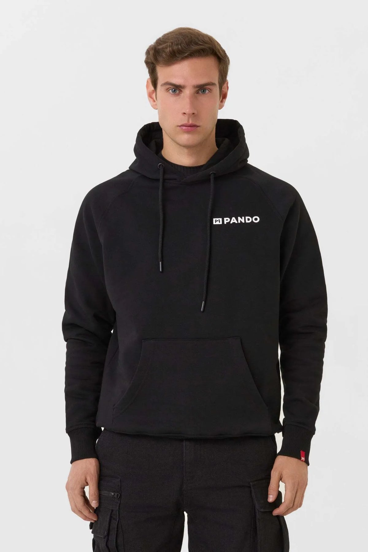 MAX DON’T DIE BLACK – laisvo kirpimo unisex motociklininko džemperis su gobtuvu