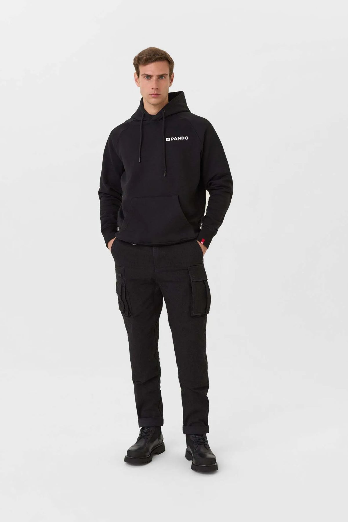 MAX DON’T DIE BLACK – laisvo kirpimo unisex motociklininko džemperis su gobtuvu