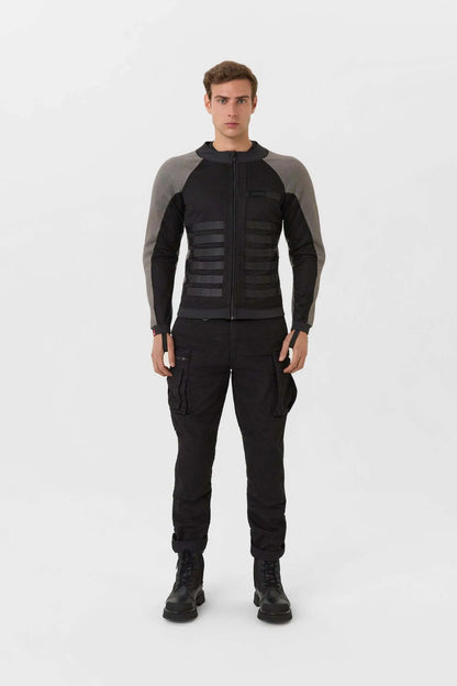 COMMANDO UH GREY - Men’s Light-Weight Motorcycle Jacket