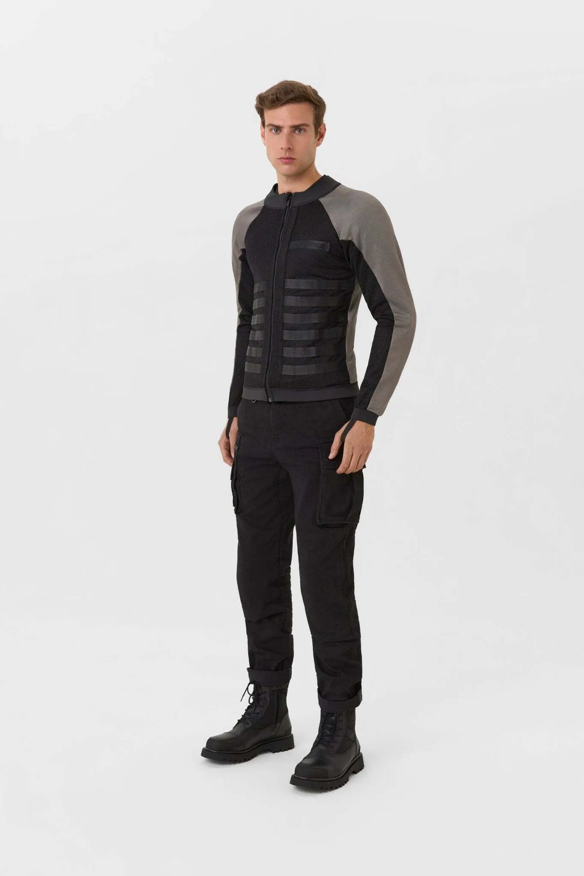 COMMANDO UH GREY - Men’s Light-Weight Motorcycle Jacket