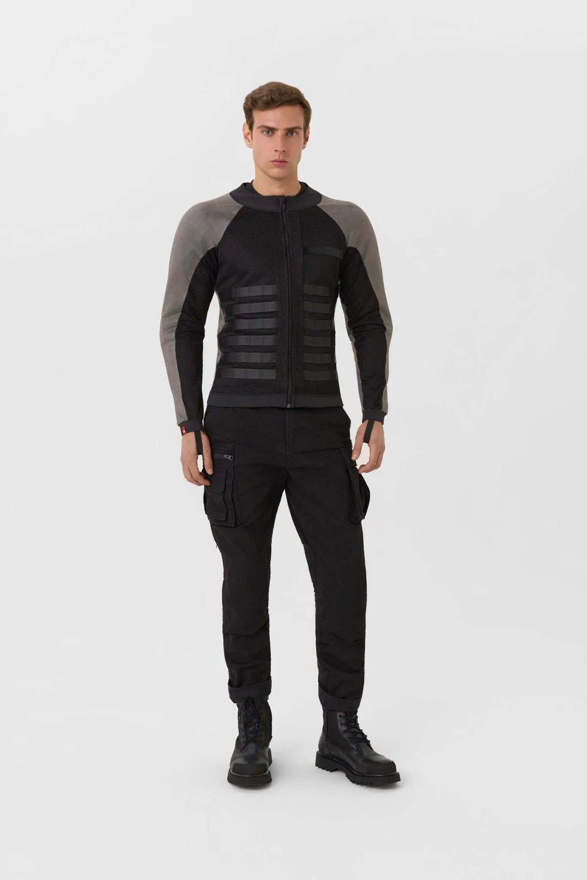 COMMANDO UH GREY - Men’s Light-Weight Motorcycle Jacket