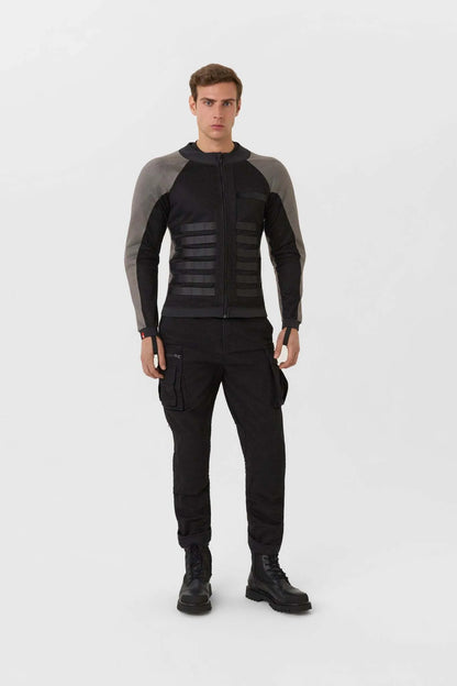 COMMANDO UH GREY - Men’s Light-Weight Motorcycle Jacket