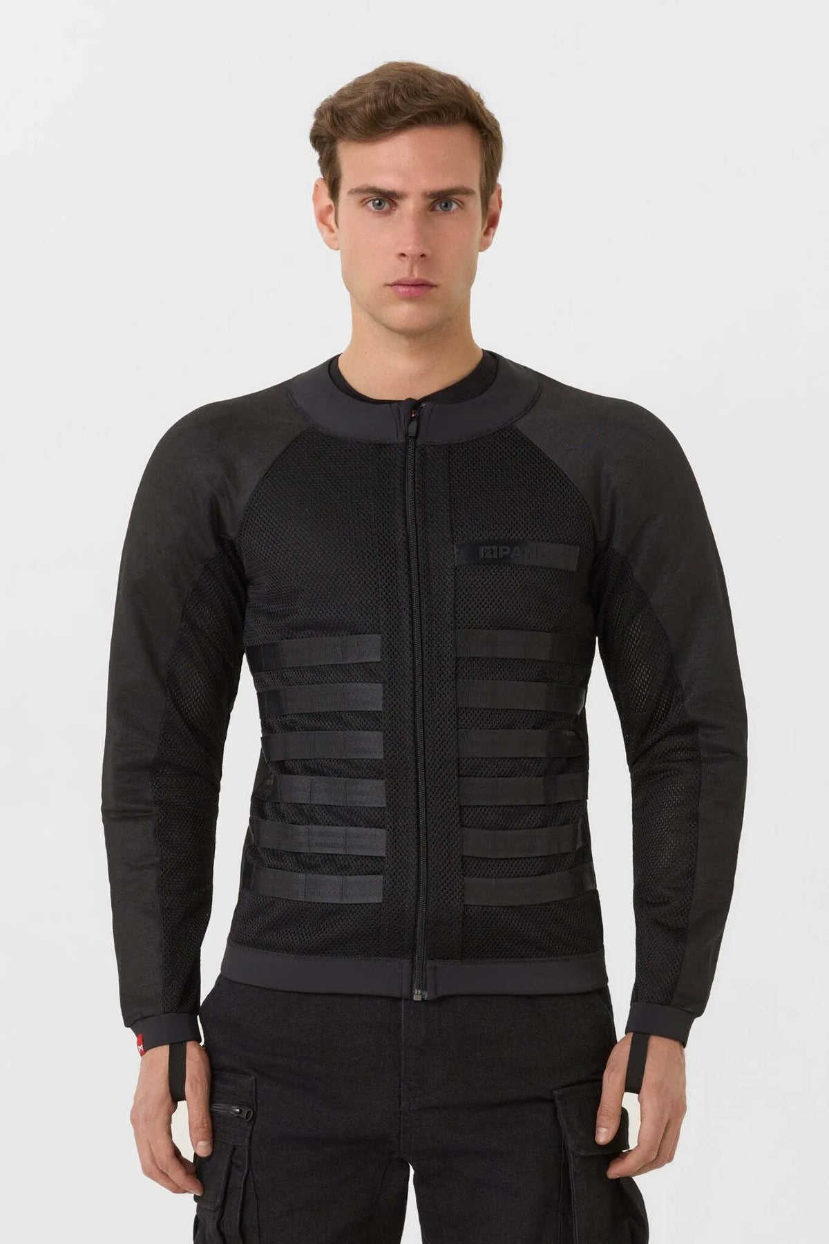 COMMANDO UH BLACK - Men's Light-Weight Motorcycle Jacket