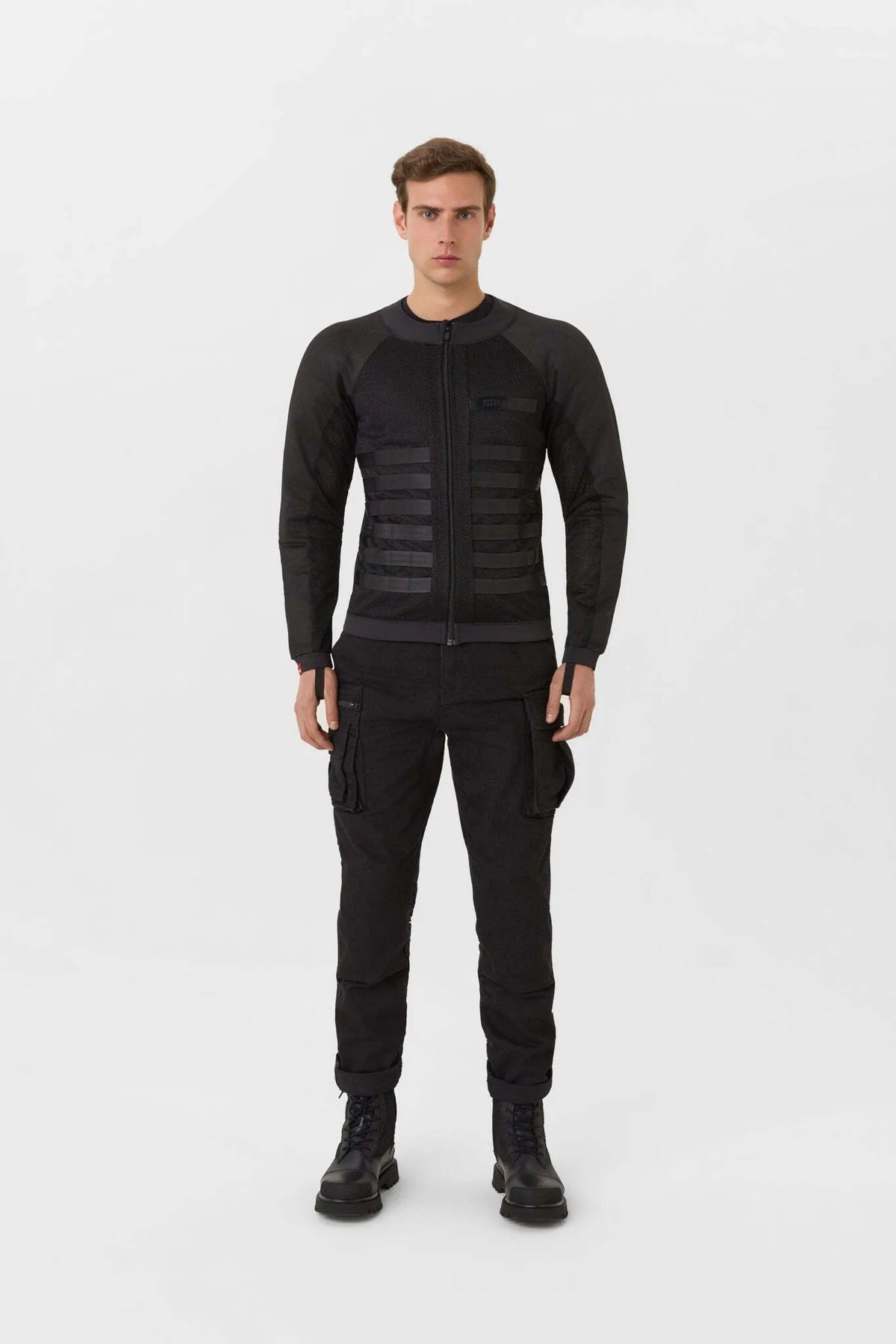 COMMANDO UH BLACK - Men's Light-Weight Motorcycle Jacket