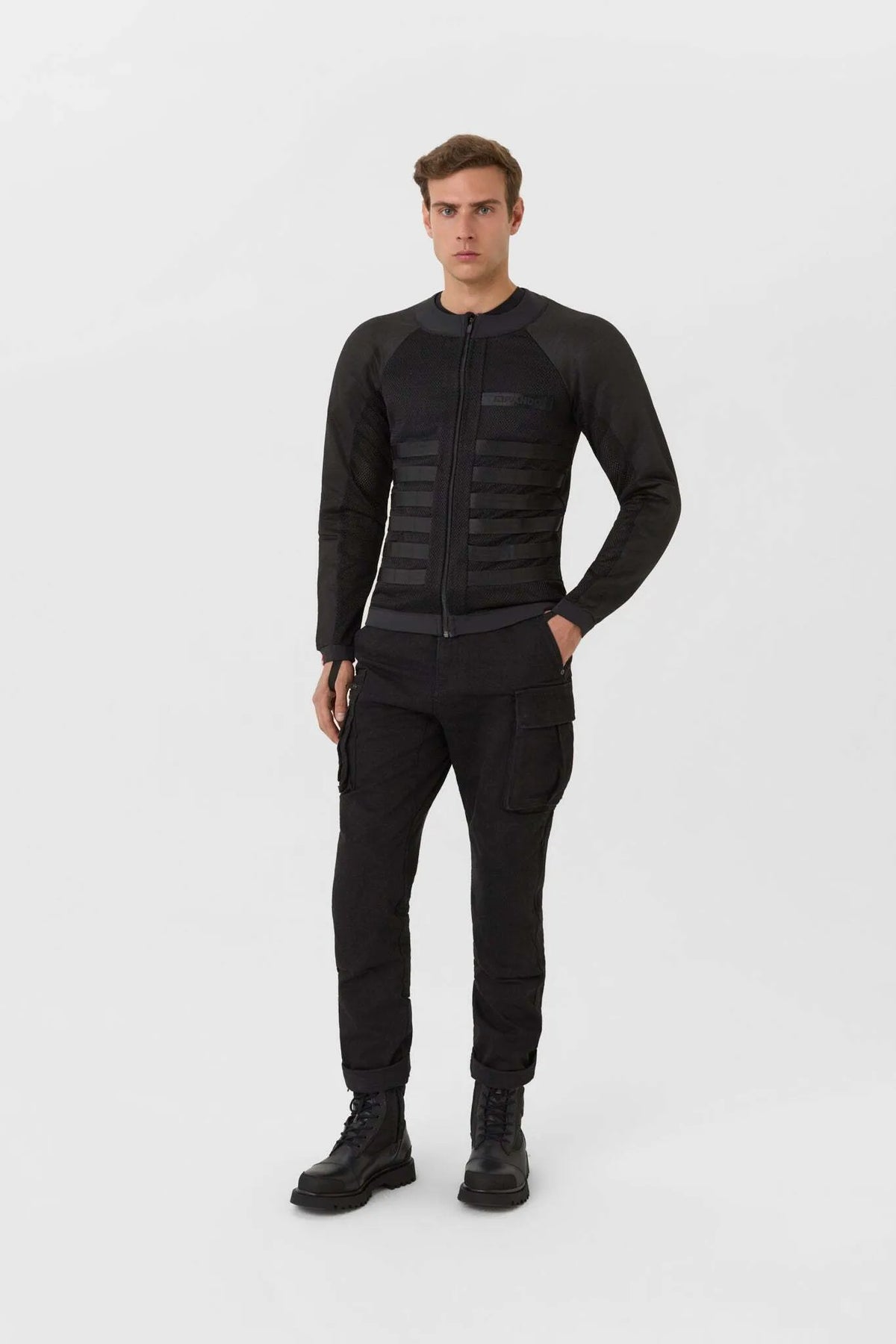 COMMANDO UH BLACK - Men's Light-Weight Motorcycle Jacket