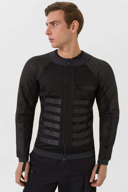 COMMANDO UH BLACK - Men's Light-Weight Motorcycle Jacket