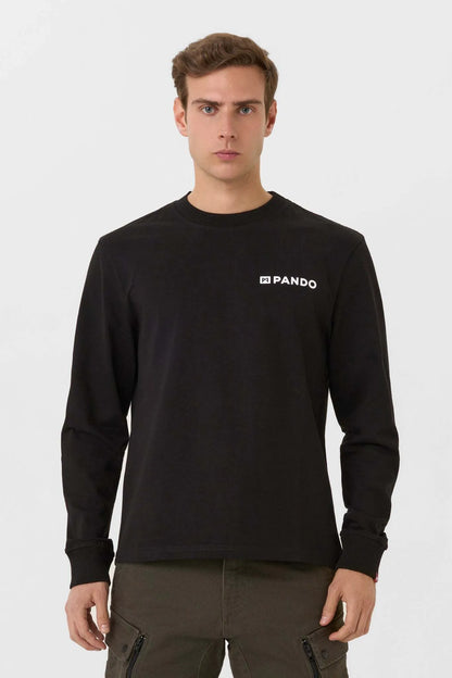 TOMMY DON'T DIE BLACK – oversized marškinėliai ilgomis rankovėmis, unisex