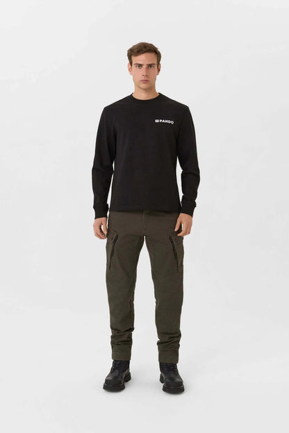 TOMMY DON'T DIE BLACK – oversized marškinėliai ilgomis rankovėmis, unisex
