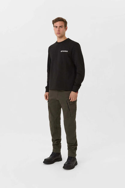 TOMMY DON'T DIE BLACK – oversized marškinėliai ilgomis rankovėmis, unisex