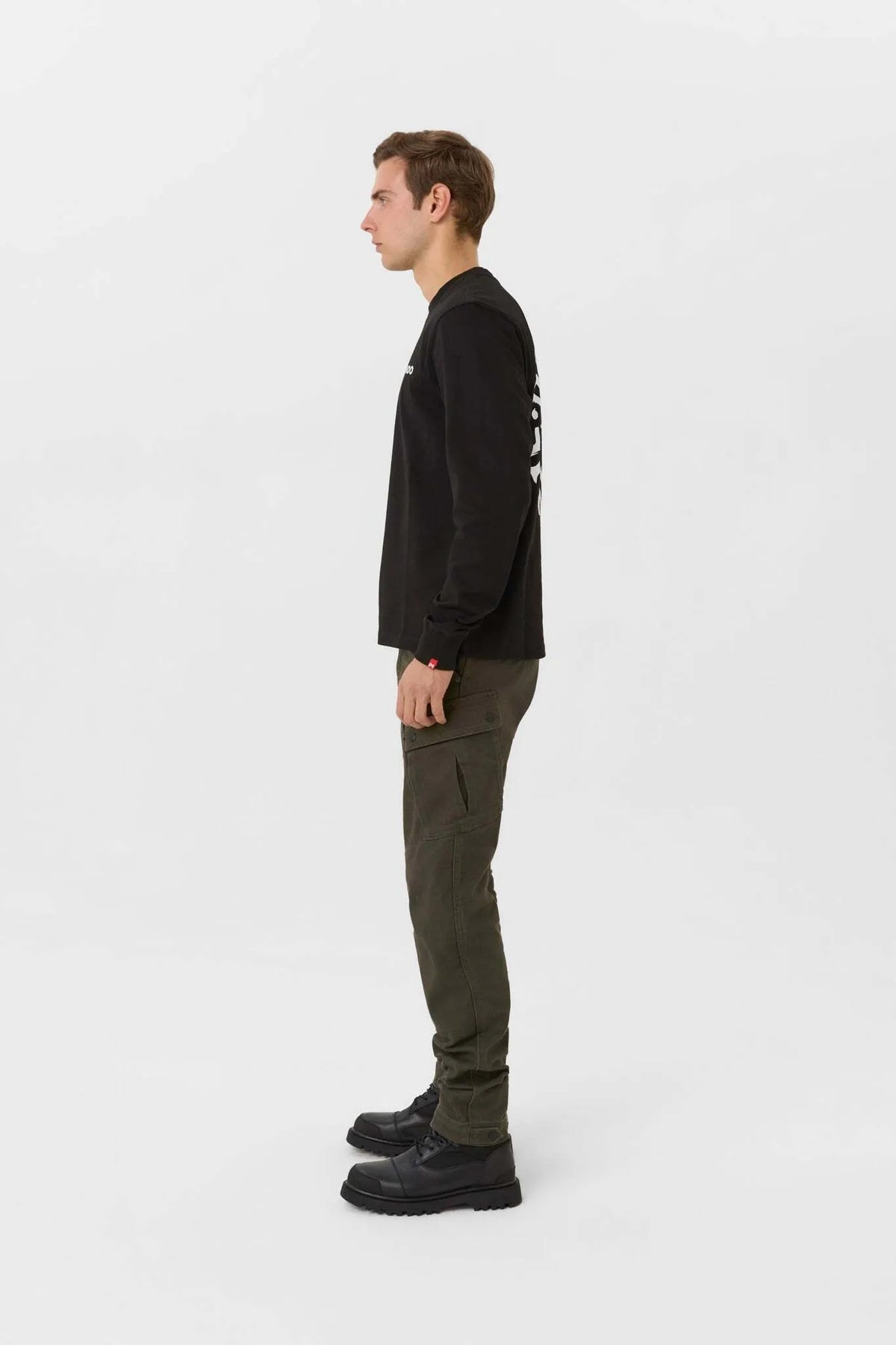 TOMMY DON'T DIE BLACK – oversized marškinėliai ilgomis rankovėmis, unisex