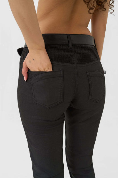 LORICA BLACK A - Slim Fit Women Motorcycle Jeans with Cordura®
