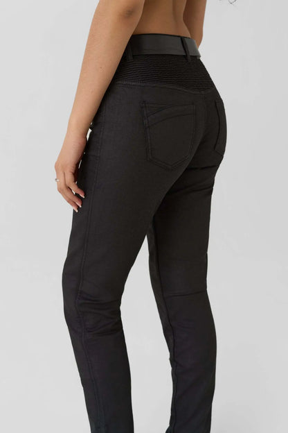 LORICA BLACK A - Slim Fit Women Motorcycle Jeans with Cordura®