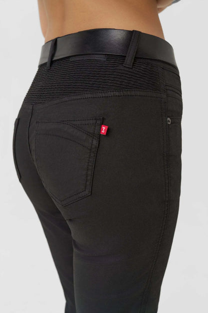 LORICA BLACK A - Slim Fit Women Motorcycle Jeans with Cordura®
