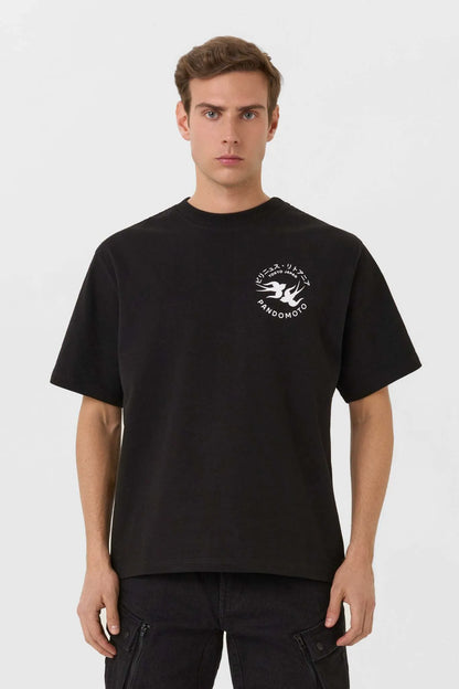 LUKE TOKYO BLACK – oversized marškinėliai motociklininkams, unisex