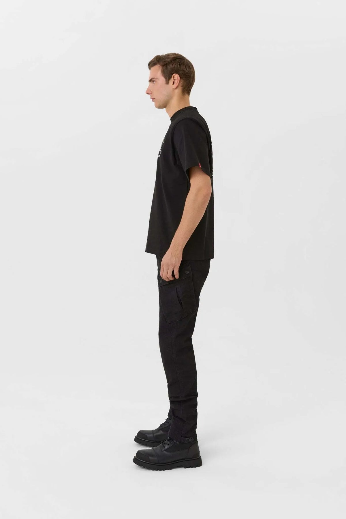 LUKE TOKYO BLACK – oversized marškinėliai motociklininkams, unisex