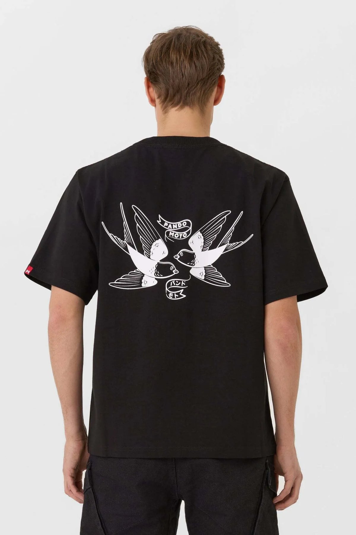 LUKE TOKYO BLACK – oversized marškinėliai motociklininkams, unisex