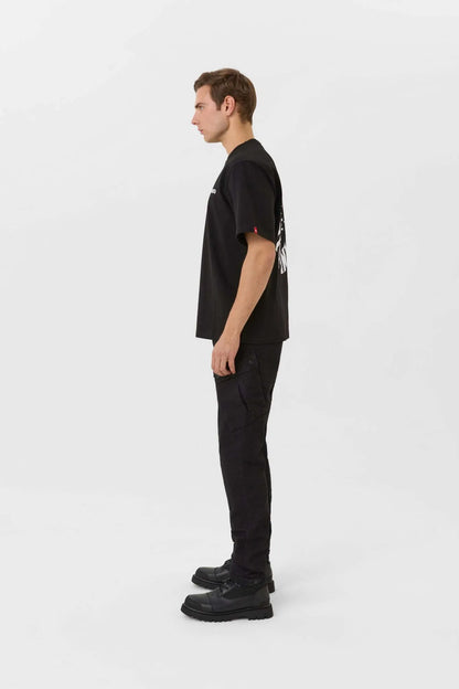 LUKE DON'T DIE BLACK – oversized marškinėliai motociklininkams, unisex