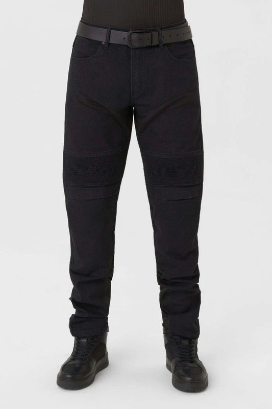 KARLDO SLIM BLACK - Motorcycle Jeans for Men Slim-Fit Cordura®
