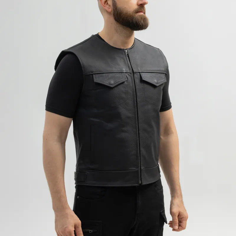 Broger BLADE LV – leather motorcycle vest