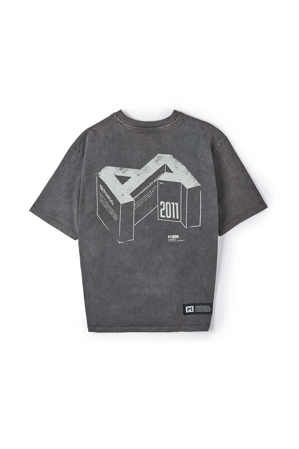 ALEX ORIGINS - ACID Washed Oversized T-Shirt for Bikers, Unisex