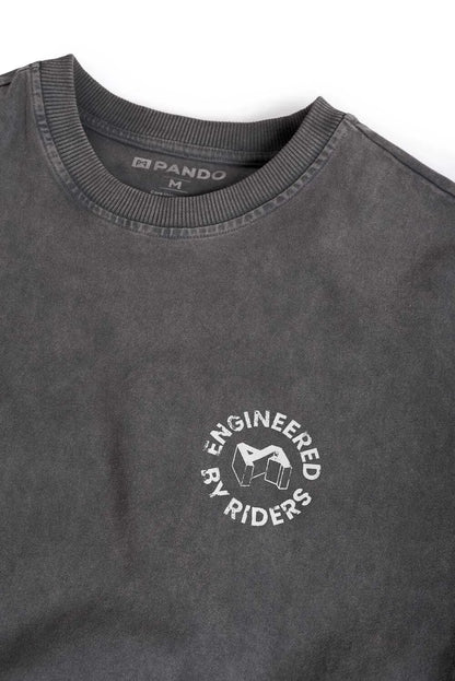 ALEX ORIGINS - ACID Washed Oversized T-Shirt for Bikers, Unisex