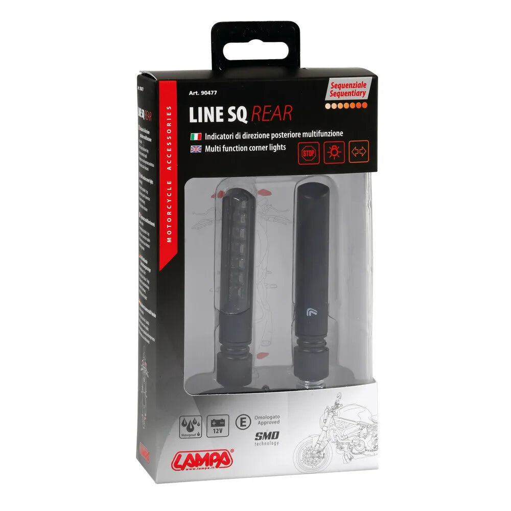 LED galiniai posūkiai su galiniu žibintu Lampa Line-SQ Rear 90477