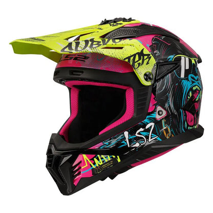 LS2 MX708 FAST II GORILLA šalmas