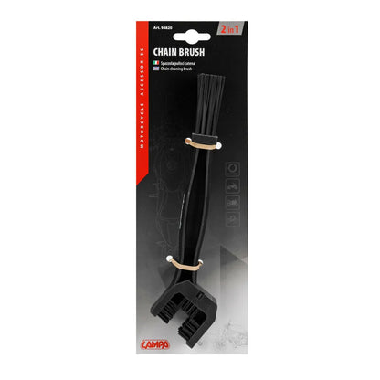 MOTOCIKLO GRANDINĖS VALYMO ŠEPETYS LAMPA MOTORCYCLE CHAIN CLEANING BRUSH 94820