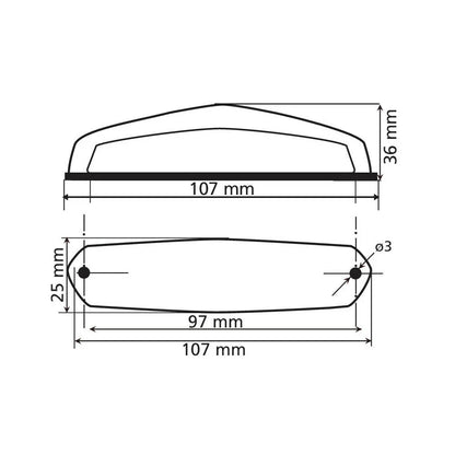 REAR LED LAMP HIROX 90161