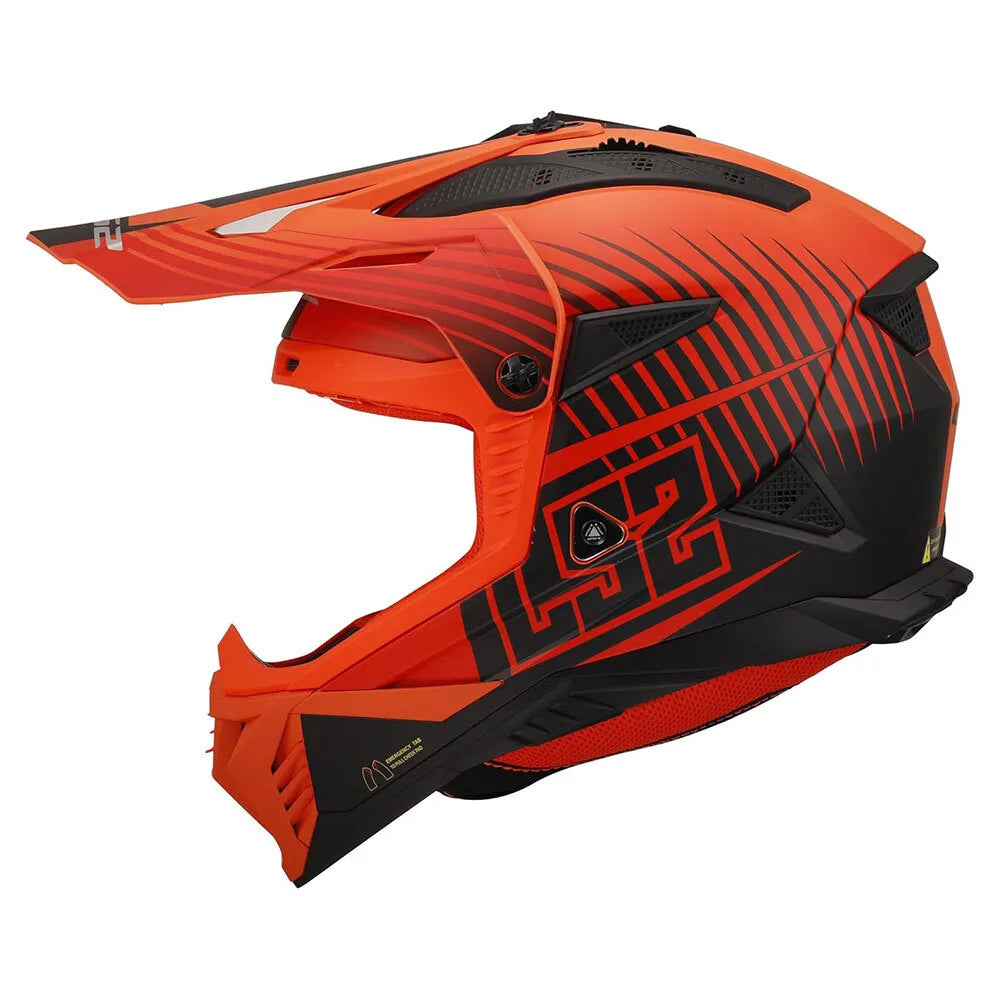 LS2 FAST II DUCK MH-V Orange Red