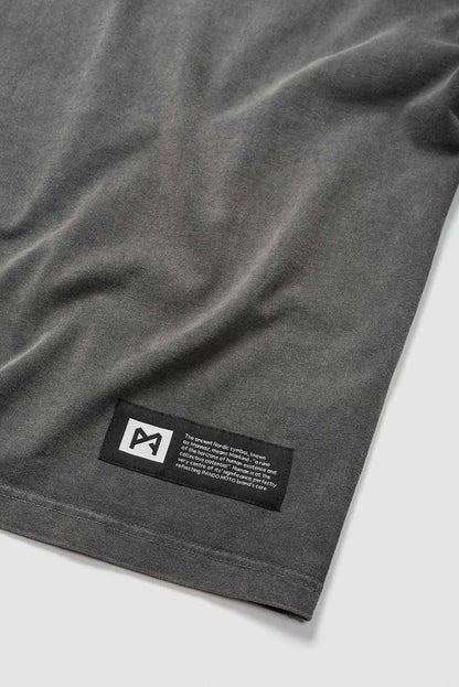 ALEX RUNA – rūgštinio plovimo efekto oversize marškinėliai motociklininkams, unisex