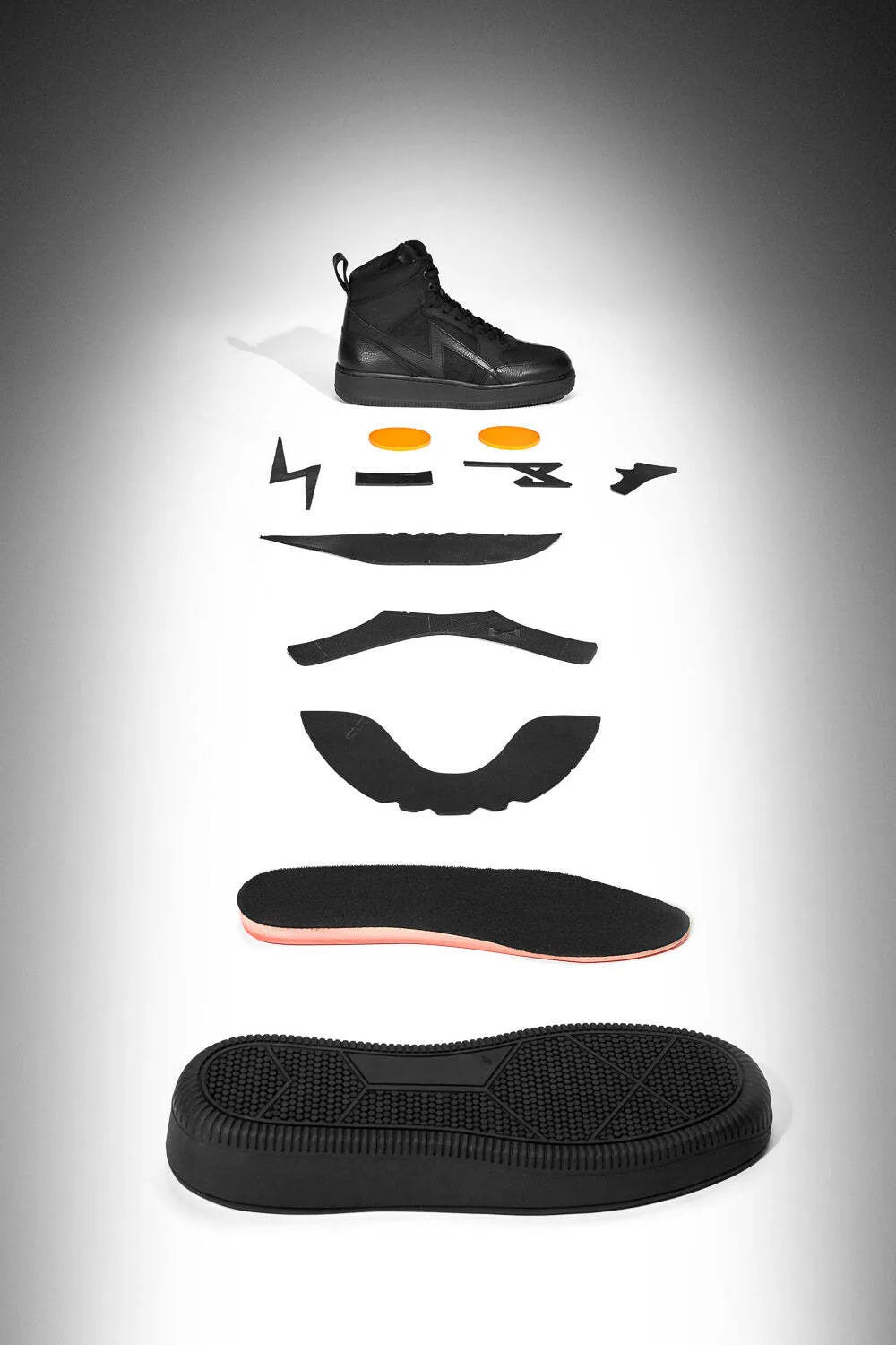 APEX SNEAKERS BLACK – unisex motociklininko sportbačiai