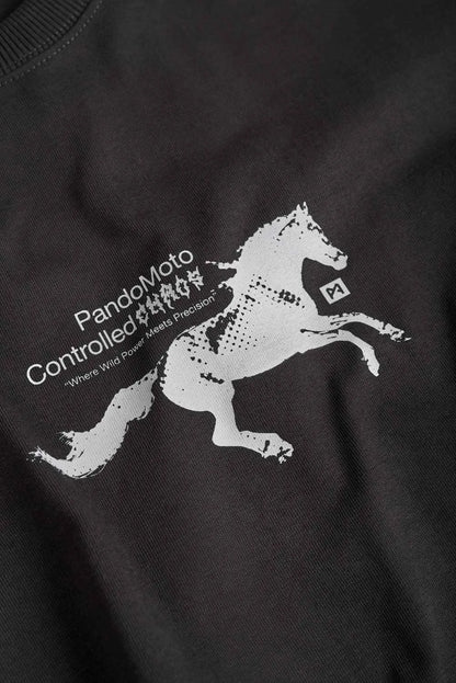 LUKE CONTROLLED CHAOS – oversized marškinėliai motociklininkams, unisex